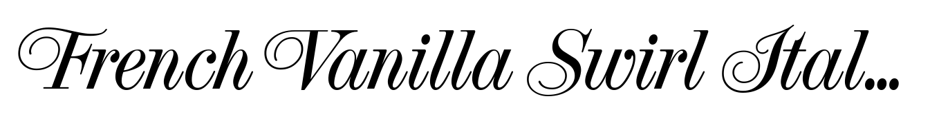 French Vanilla Swirl Italic
